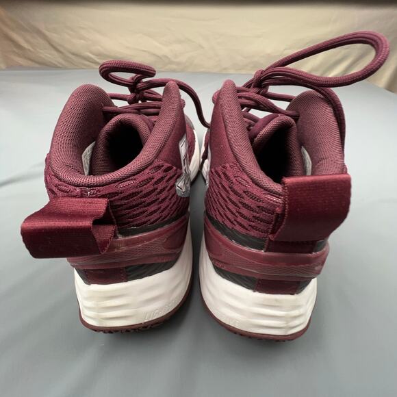 Adidas Exhibit A Mid Maroon White Basketball Shoes Texas A&M NCAA PE Mens 8.5 main image 9
